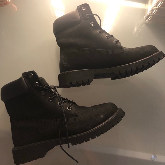 black timberlands size 5
